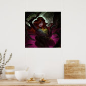 無限クリーズポイズンアイビーイラストレーション ポスター (キッチン)