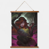 無限クリーズポイズンアイビーイラストレーション 吊り下げ型タペストリー (正面)