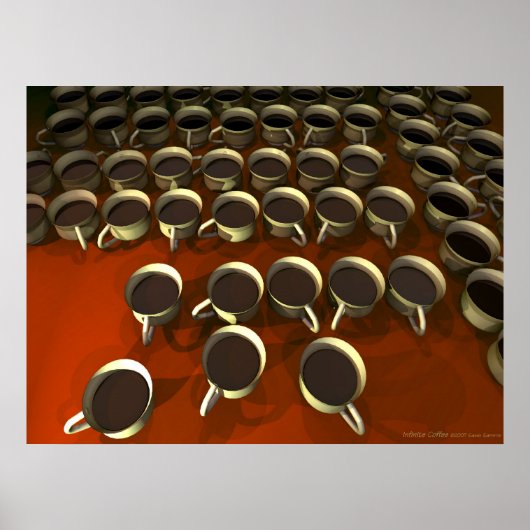 無限コーヒーポスター ポスター (正面)