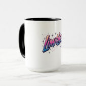 無限コーヒーマグはっきりした感動的- Word Cups マグカップ (正面左)