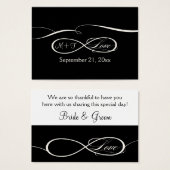 無限シンボルサイン無限の愛お願いギフトラベル (正面&裏面)