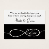 無限シンボルサイン無限の愛お願いギフトラベル (裏面)