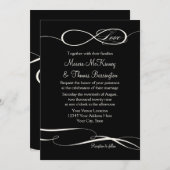 無限シンボルサイン無限ラブウェディング2 招待状 (正面/裏面)