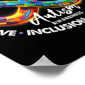 無限シンボル自閉症認識等値尊重 ポスター (角)