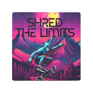 無限スケートで滑る メタルプリント