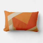 無限ステップ – 暖かいオレンジ色 ランバークッション (正面)