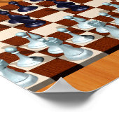 無限チェス3Dステレオグラム ポスター (角)