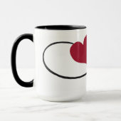 無限ハートのマグ永久に愛して下さい マグカップ (左)