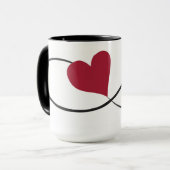 無限ハートのマグ永久に愛して下さい マグカップ (正面左)