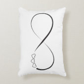 無限ハート記号 アクセントクッション (正面(垂直))