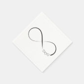 無限ハート記号 スタンダードカクテルナプキン (角)