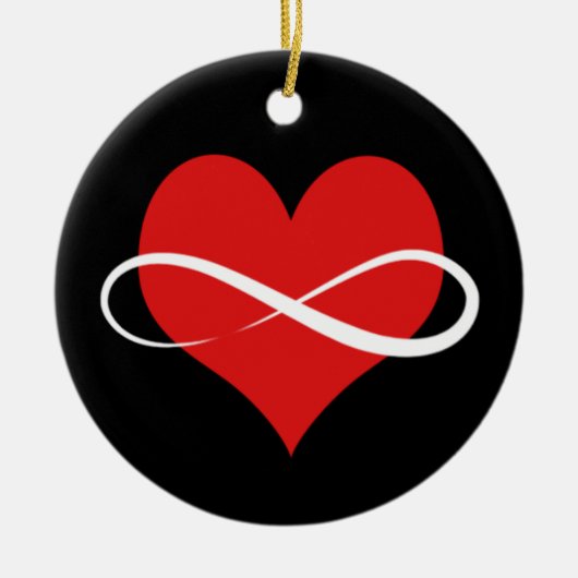 無限ハート セラミックオーナメント (正面)