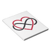 無限ハート、永遠の愛 ノートパッド (アングル)