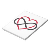 無限ハート、永遠の愛 ノートパッド (回転)