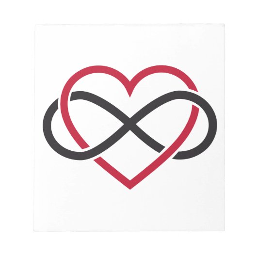 無限ハート、永遠の愛 ノートパッド (正面)