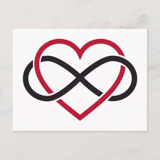 無限ハート、永遠の愛 ポストカード (正面)