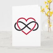 無限ハート、終ることがない愛 カード (黄色い花)