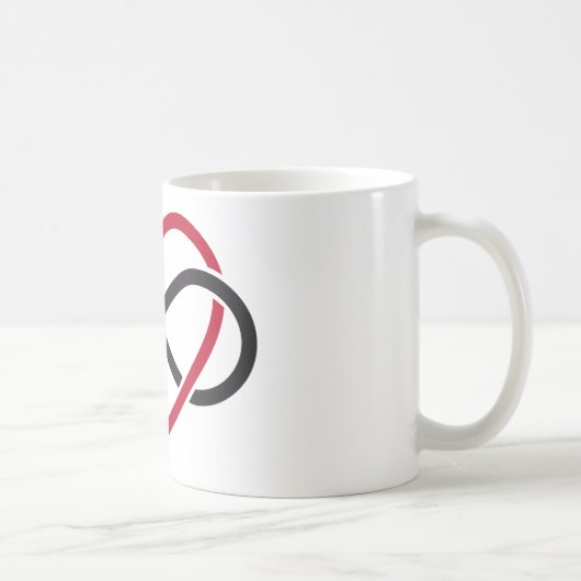 無限ハート、終ることがない愛 コーヒーマグカップ (右)