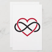 無限ハート、終ることがない愛 便箋 (正面/裏面)
