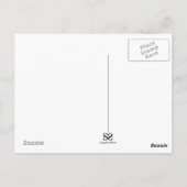 無限パスのハート型クラウド ポストカード (裏面)