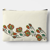 無限ピンクの花のパターンエレガント毎日 アクセサリーポーチ (正面)