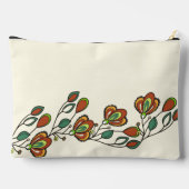 無限ピンクの花のパターンエレガント毎日 アクセサリーポーチ (裏面)