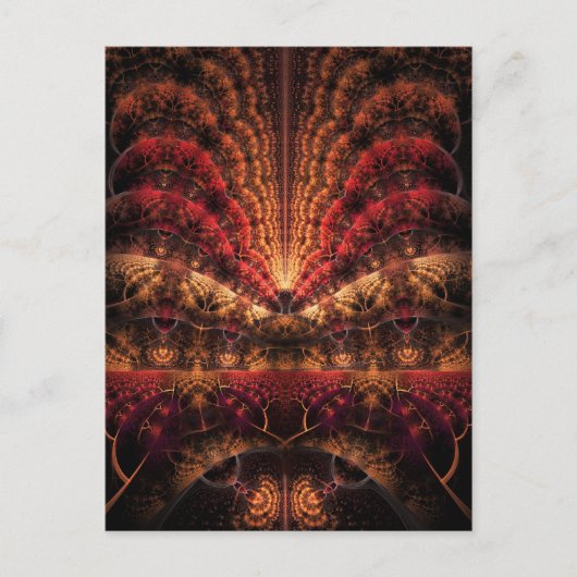無限フラクタルのアートワークへの旅 ポストカード (正面)