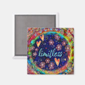 無限フローラハートモダン検査 マグネット (正面/裏面)