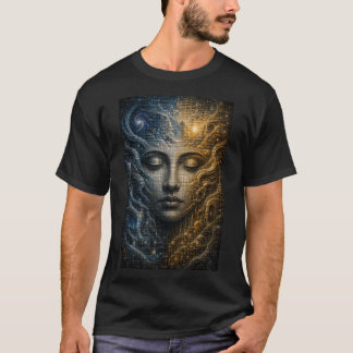無限モザイク錯視Tシャツ Tシャツ