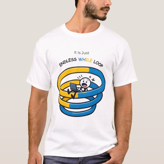 無限ループに慣れたPython開発者 | Tシャツ (正面)