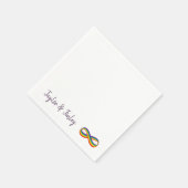 無限レインボーラブシンボルカスタムゲイプライド スタンダードカクテルナプキン (角)