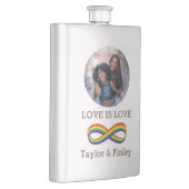 無限レインボーラブシンボルカスタムゲイプライド フラスク (右)