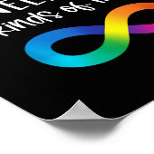 無限世界にはあらゆる種類の自閉症が必要 ポスター (角)