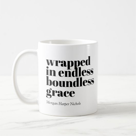 無限包まれたの恵みコーヒーマグ コーヒーマグカップ (左)