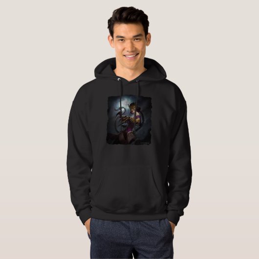 無限危機ガスライトキャットウーマンイラストレーション パーカ (正面フル)