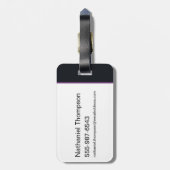 無限危機ガスライトキャットウーマンイラストレーション ラゲッジタグ (裏面縦)