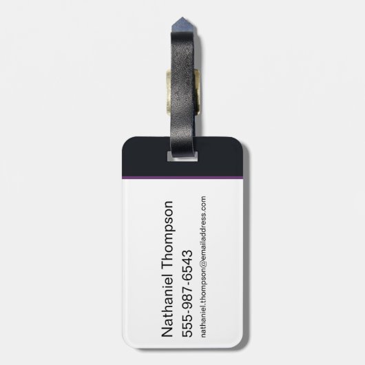 無限危機ガスライトキャットウーマンイラストレーション ラゲッジタグ (裏面縦)