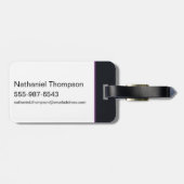 無限危機ガスライトキャットウーマンイラストレーション ラゲッジタグ (裏面横)