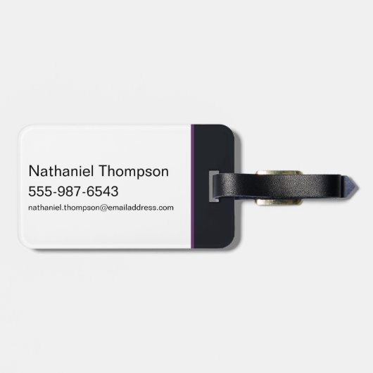 無限危機ガスライトキャットウーマンイラストレーション ラゲッジタグ (裏面横)