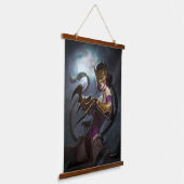 無限危機ガスライトキャットウーマンイラストレーション 吊り下げ型タペストリー (傾斜あり)