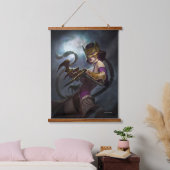 無限危機ガスライトキャットウーマンイラストレーション 吊り下げ型タペストリー (寝室)