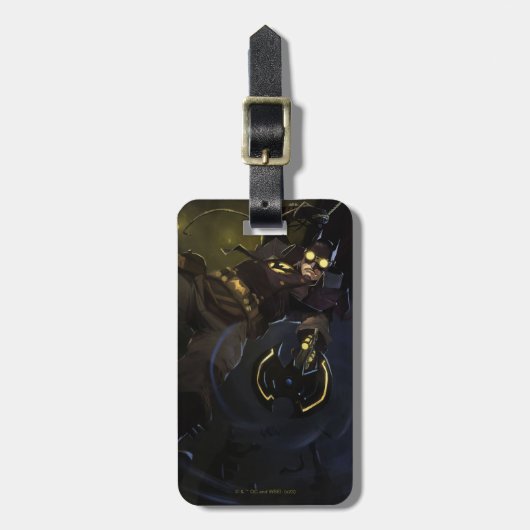 無限危機ガスライトバットマンイラストレーション ラゲッジタグ (正面縦)