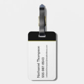 無限危機ガスライトバットマンイラストレーション ラゲッジタグ (裏面縦)