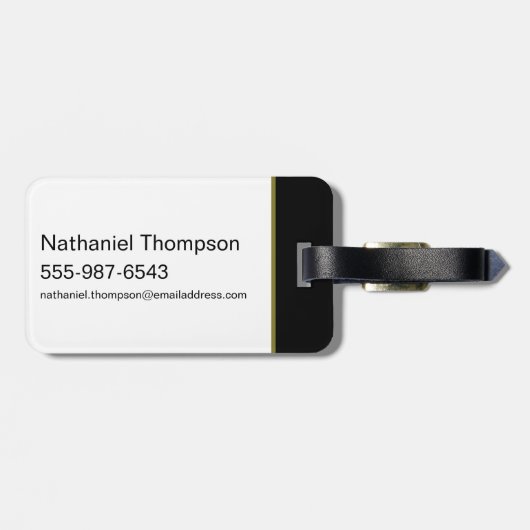 無限危機ガスライトバットマンイラストレーション ラゲッジタグ (裏面横)