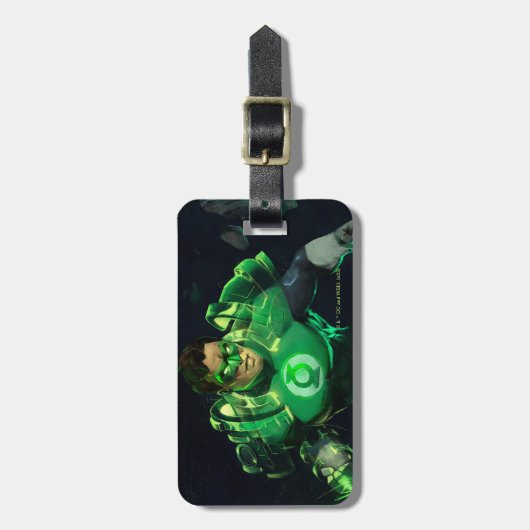 無限危機グリーンランタンイラストレーション ラゲッジタグ (正面縦)