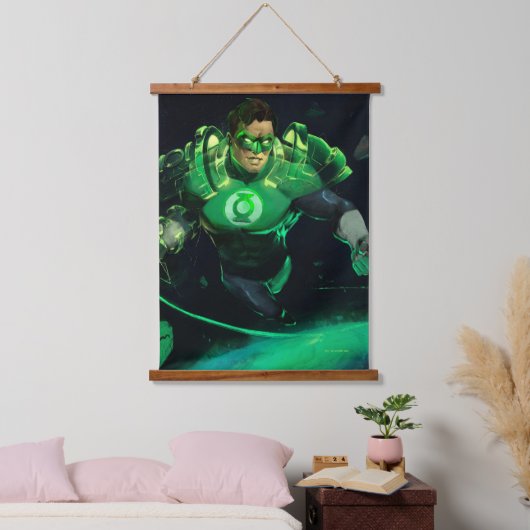無限危機グリーンランタンイラストレーション 吊り下げ型タペストリー (寝室)