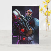 無限危機サイボーグイラストレーション カード (黄色い花)