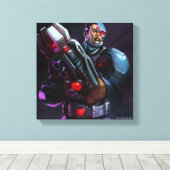 無限危機サイボーグイラストレーション キャンバスプリント (インサイチュ (ウッドフロア))