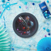 無限危機サイボーグイラストレーション ペーパープレート (パーティー)