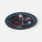 無限危機サイボーグイラストレーション ペーパープレート (アングル)